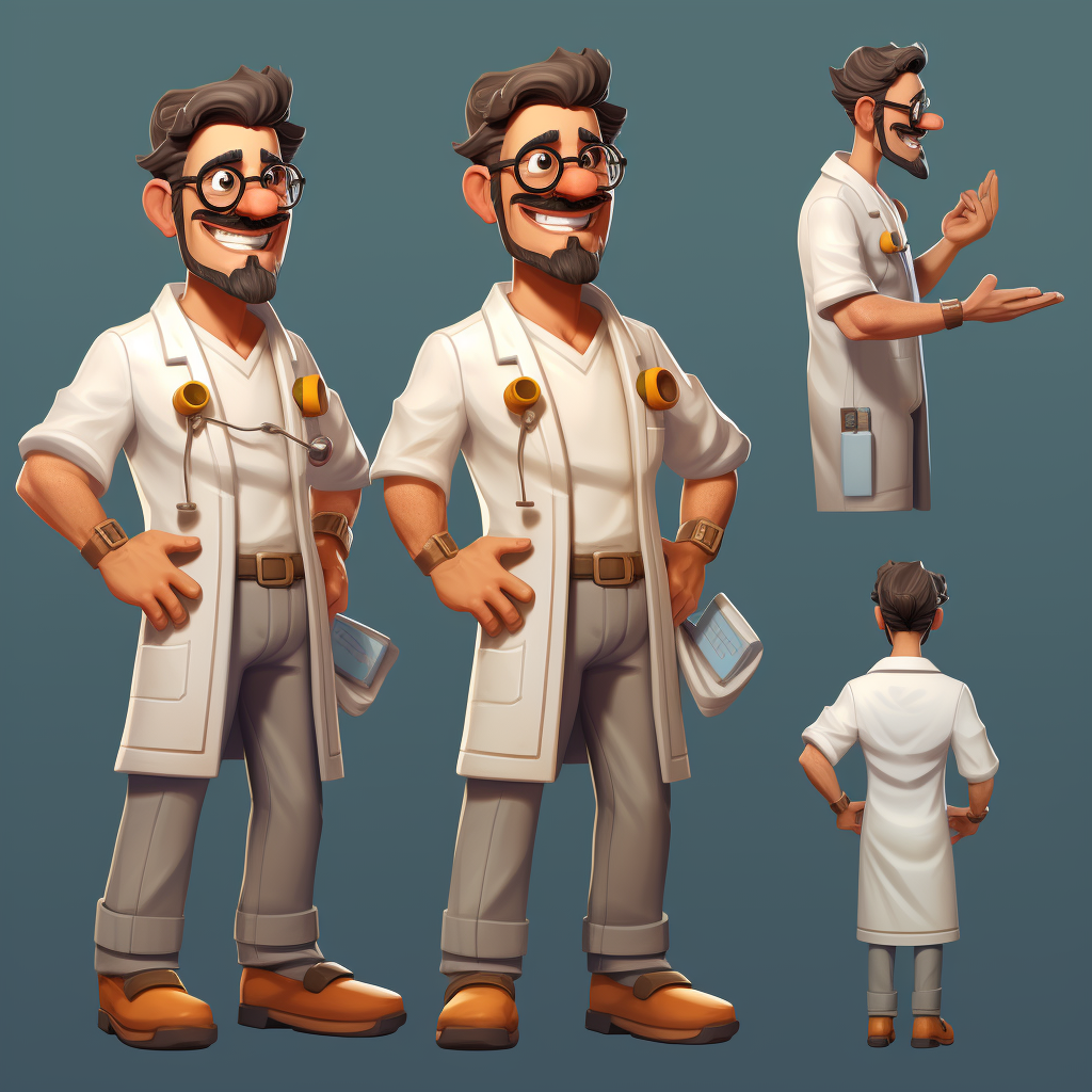 Casual Stylized Character Design Dentist Mobile Game