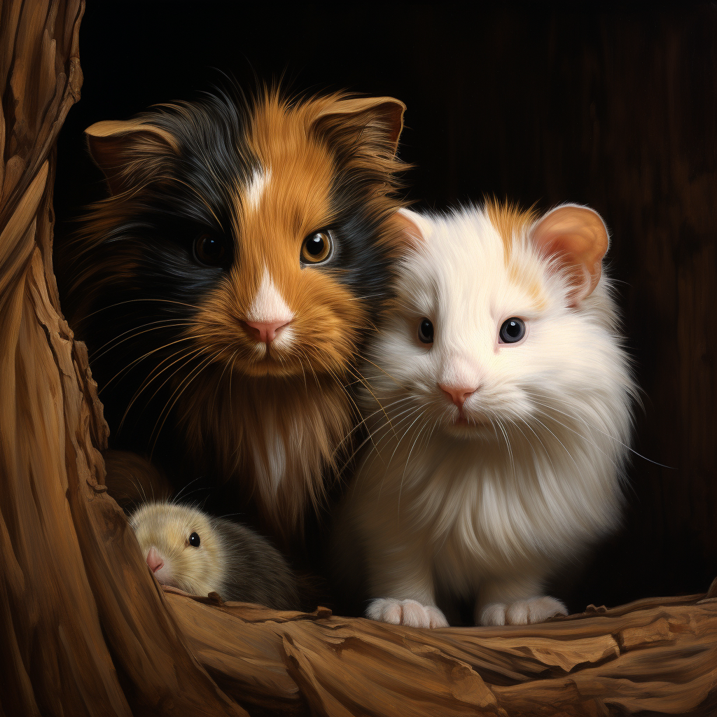 Adorable Cat Guinea Pig Offspring