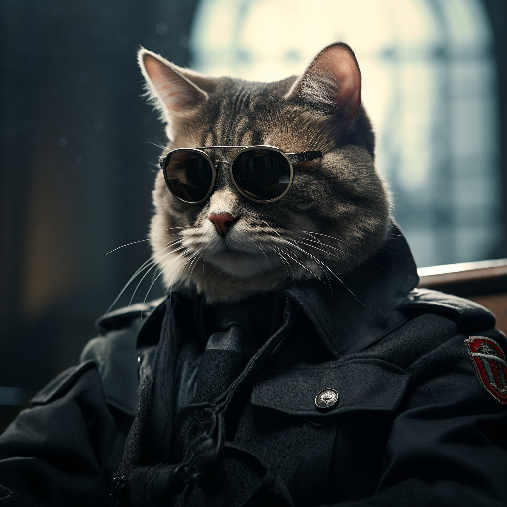 Cat Intelligence Agent CIA Spy