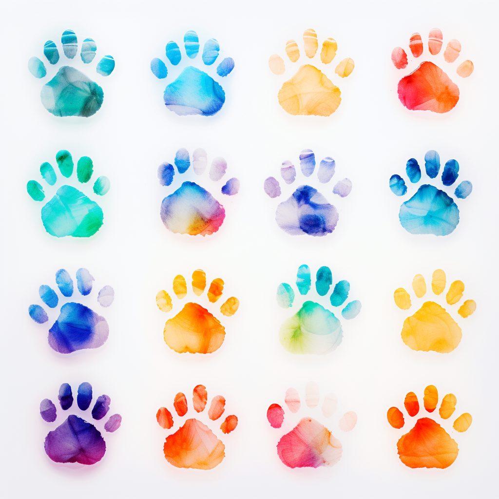 Translucent Cat Paw Prints