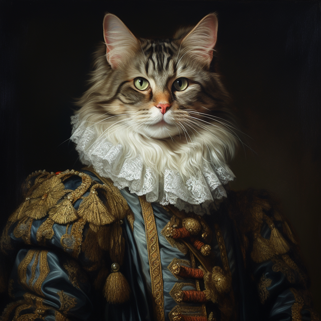 Stunning cat portrait by Raphael