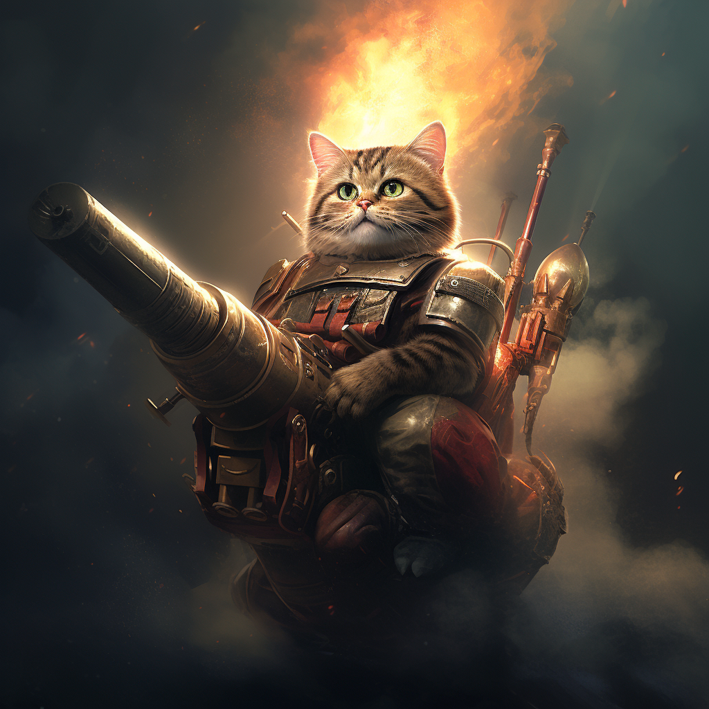 Cat with Rocket Launcher