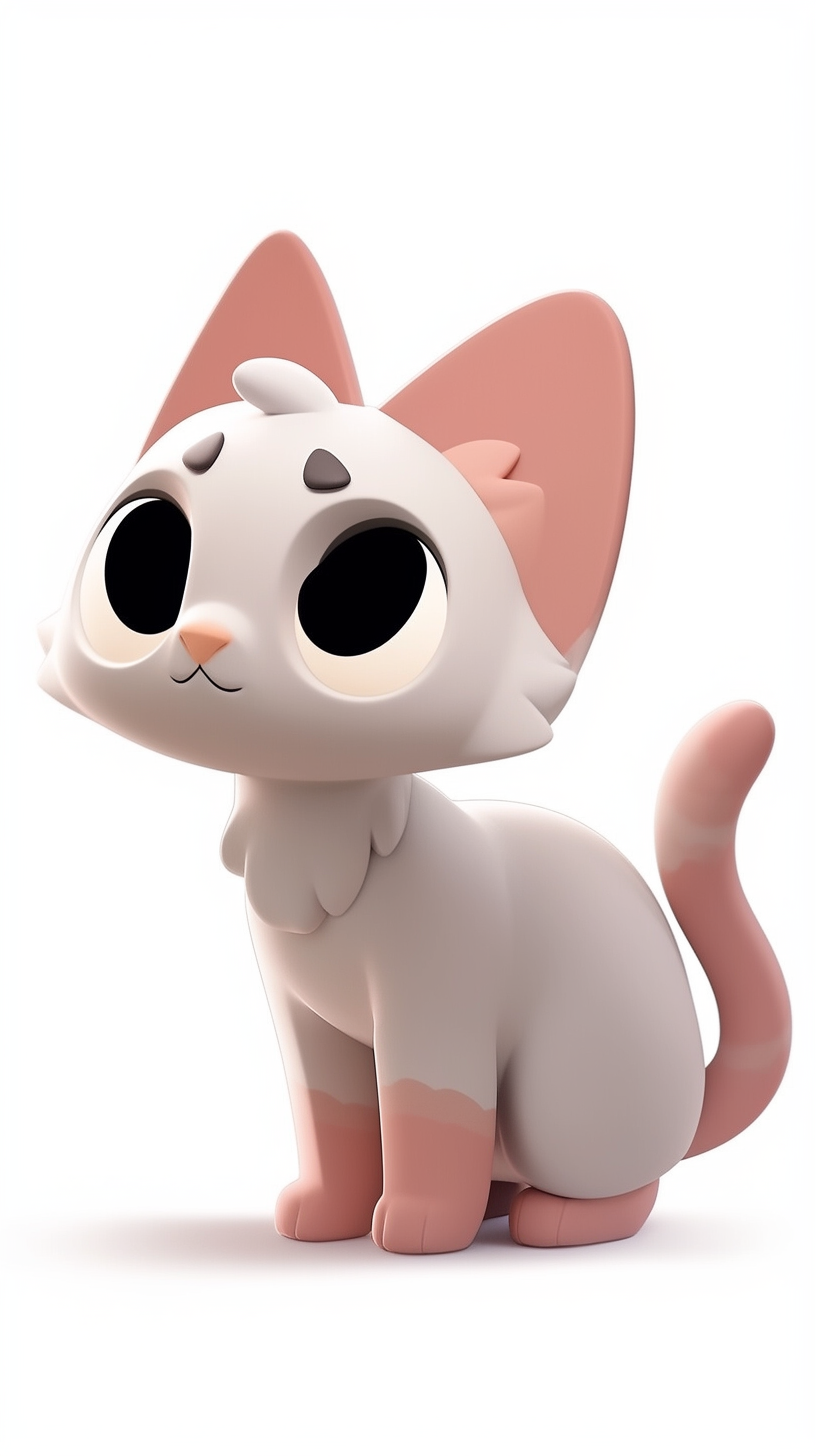 Cute cat cartoon character design