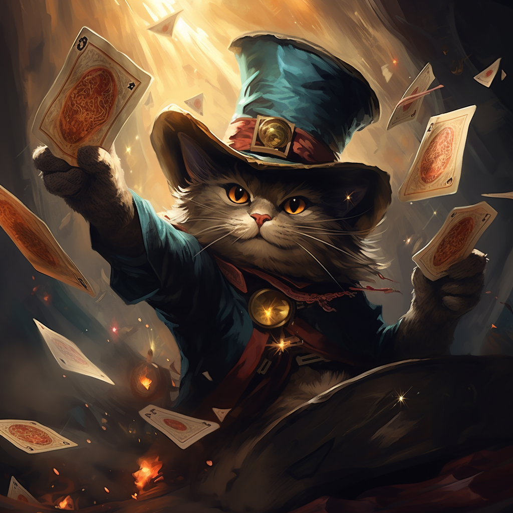 Cat out of a Wizard's Hat