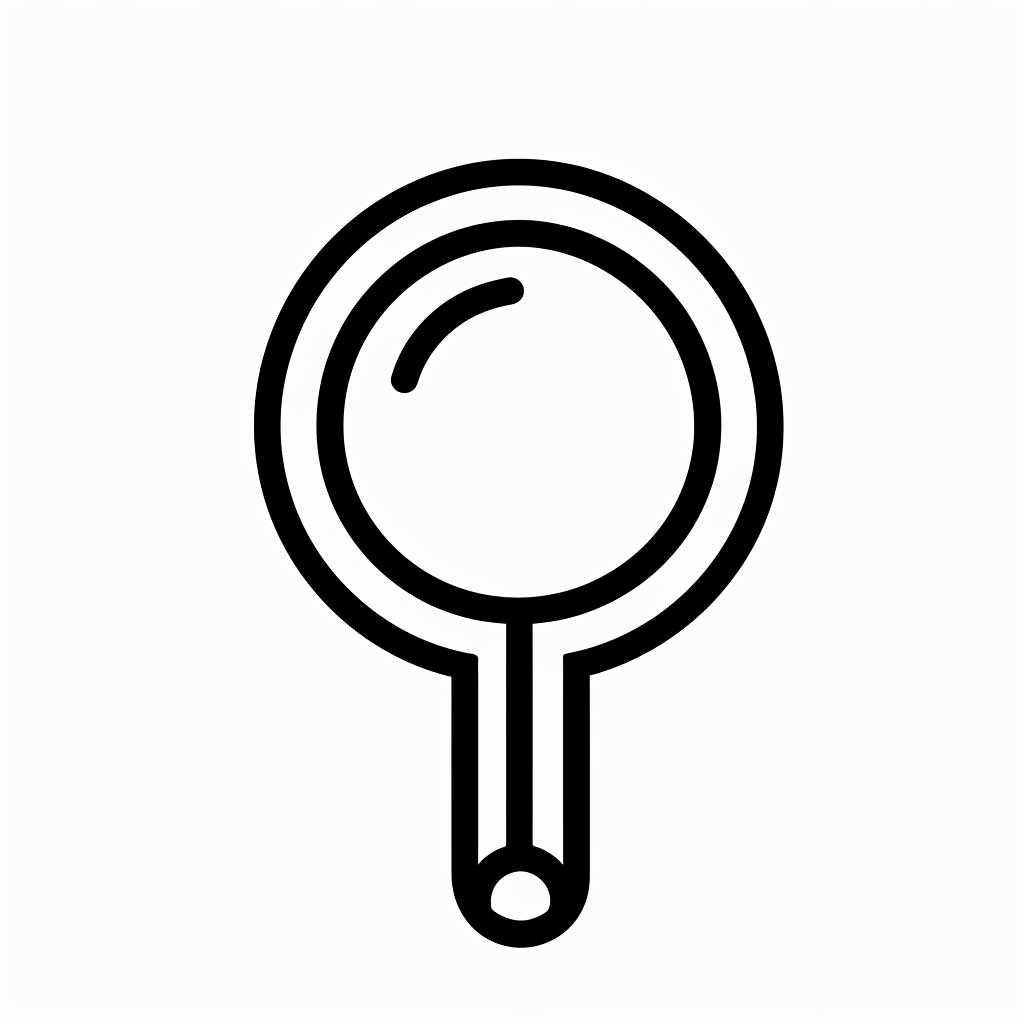 Category UX Icon Black White Outline