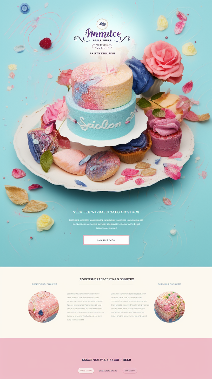 Colorful Catering Website Design