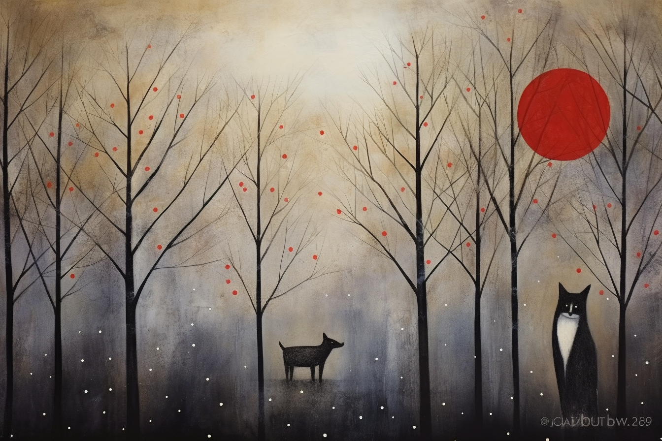 Beautiful Christmas painting by Catherine Hyde