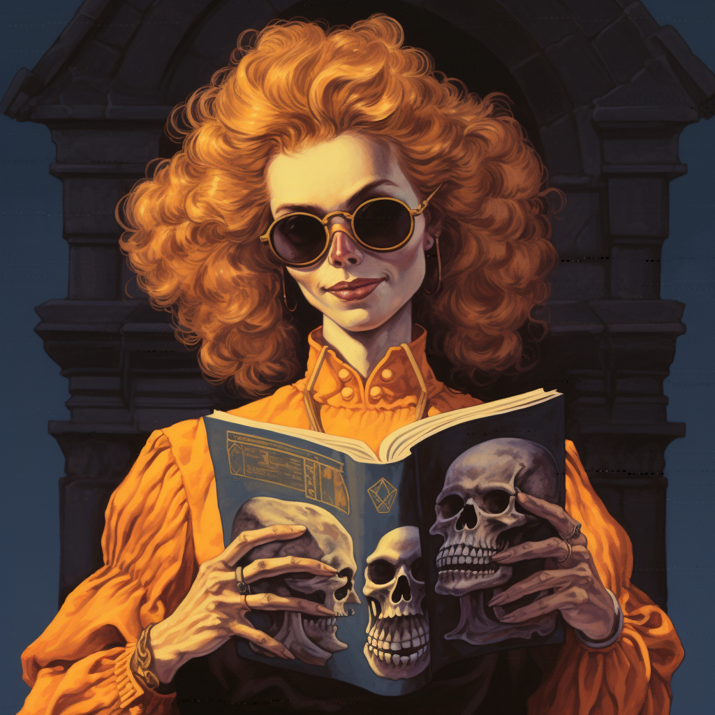 Catholic Nun with Honey Blonde Curly Hair in Dungeons and Dragons Style