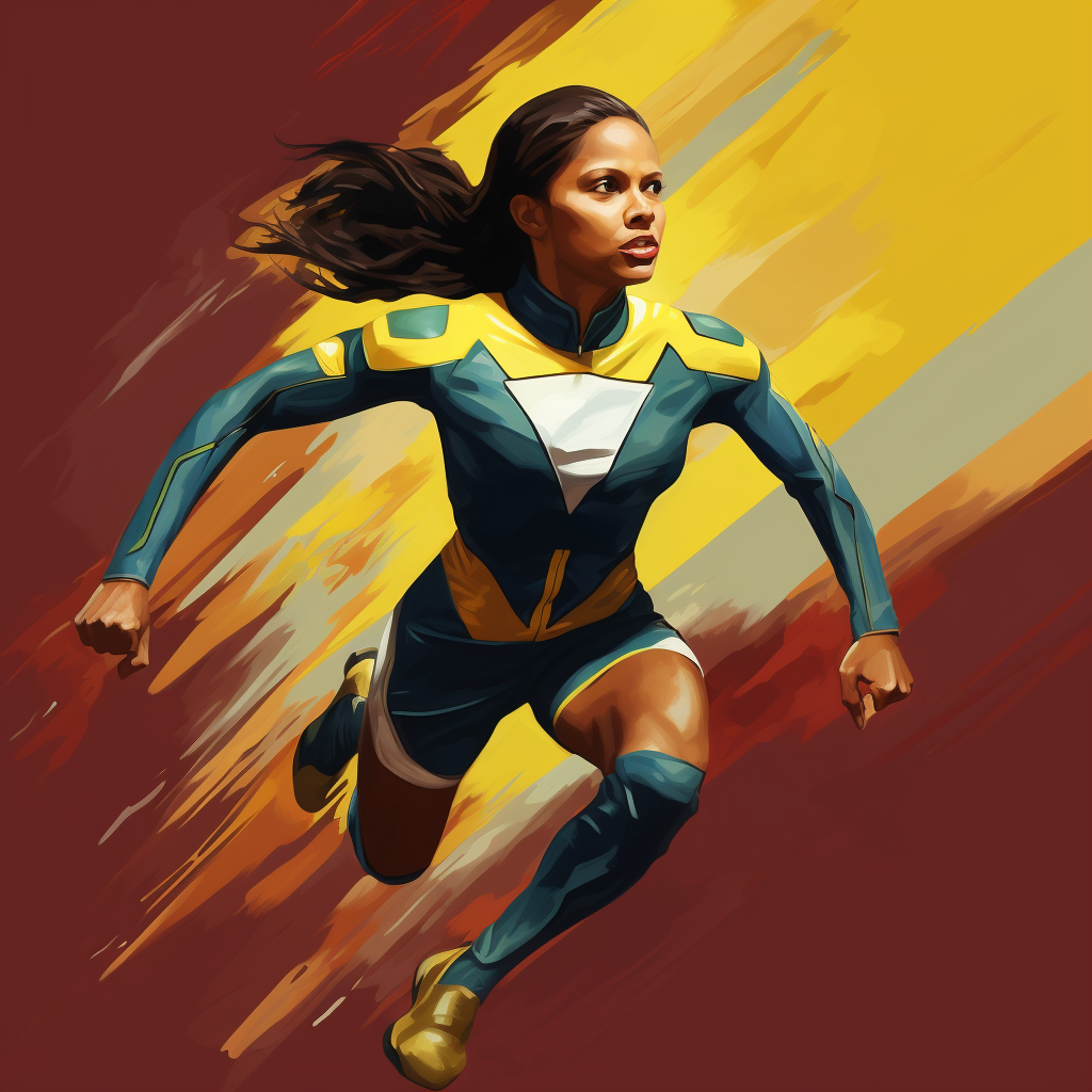 Cathy Freeman as a superhero