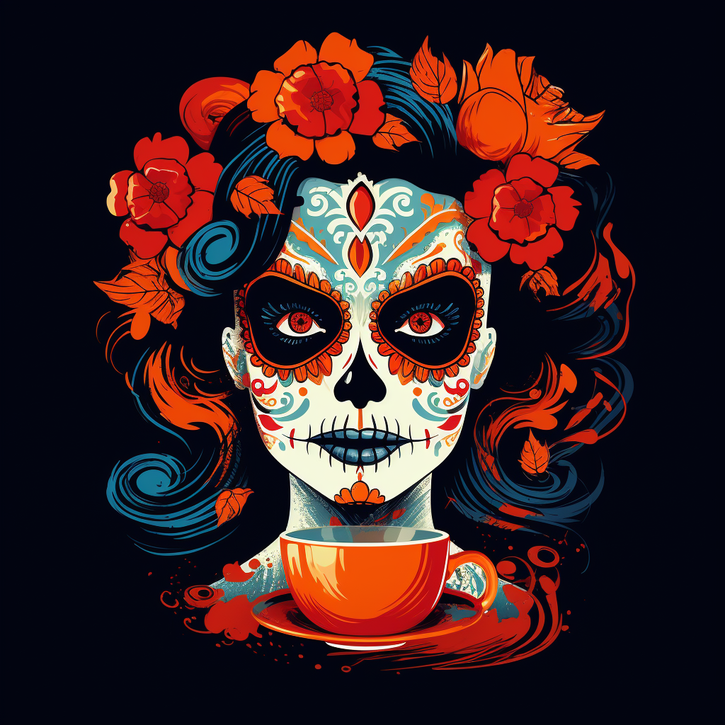 Catrina enjoying a coffee