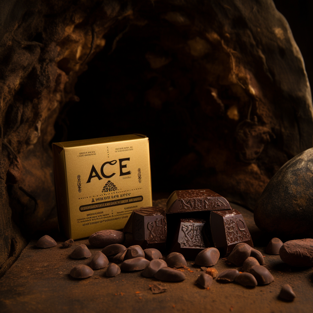 Gourmet cacao and chocolate in cave