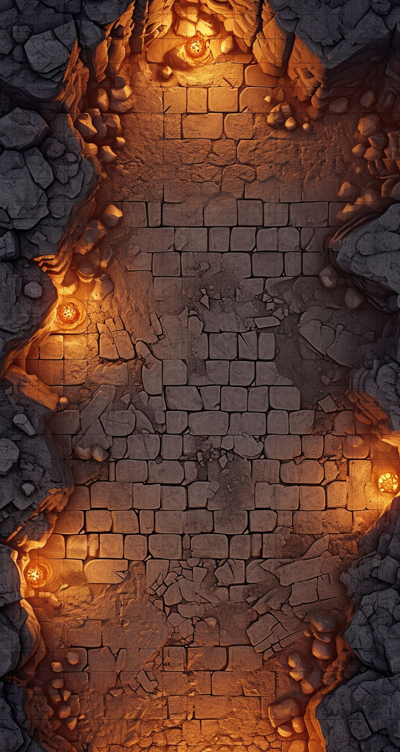 Cave Tile Set Grid