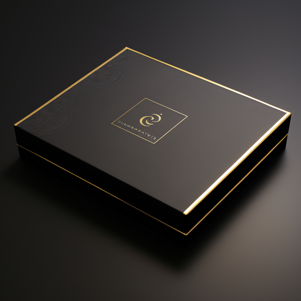 Gold box with CD logo