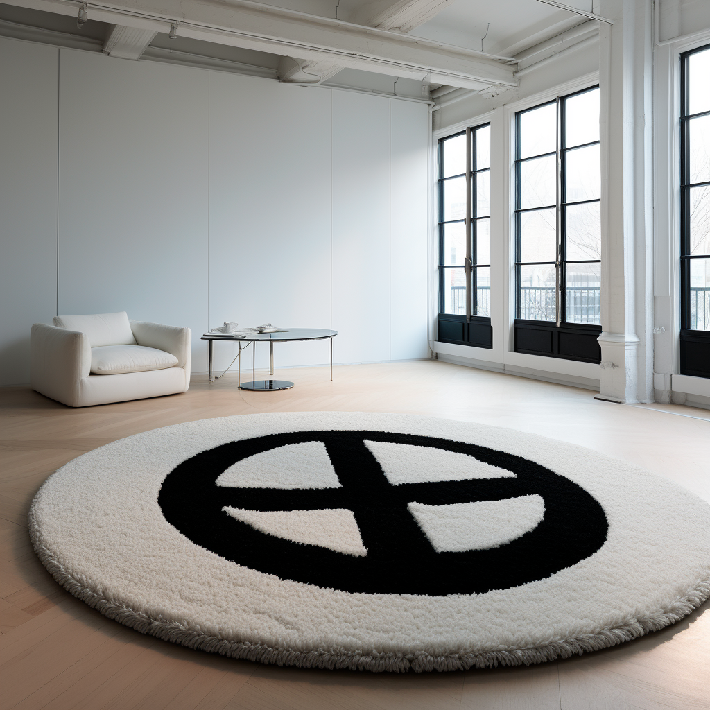 CDG Logo Rug in Unique Room