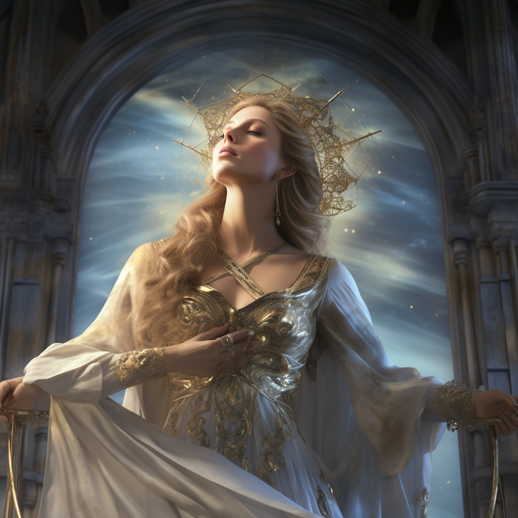 Celestial Fantasy Goddess Mother Space Image