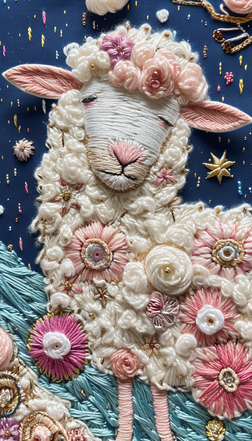 Celestial Fluff Starlit Sheep Friends Pastels