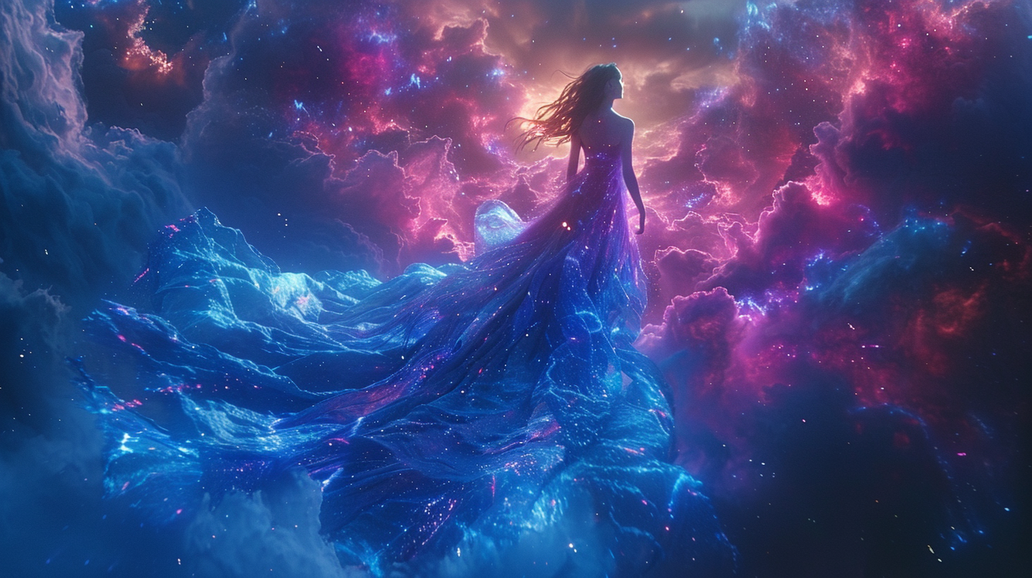 Ethereal Celestial Sylph Gown Nebulae