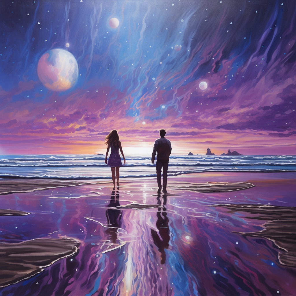 Man and Woman on Celestial Beach