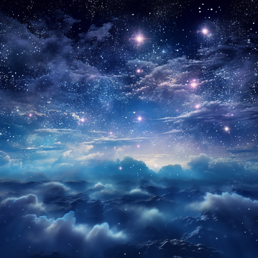 Breathtaking celestial dolphin cloud journey