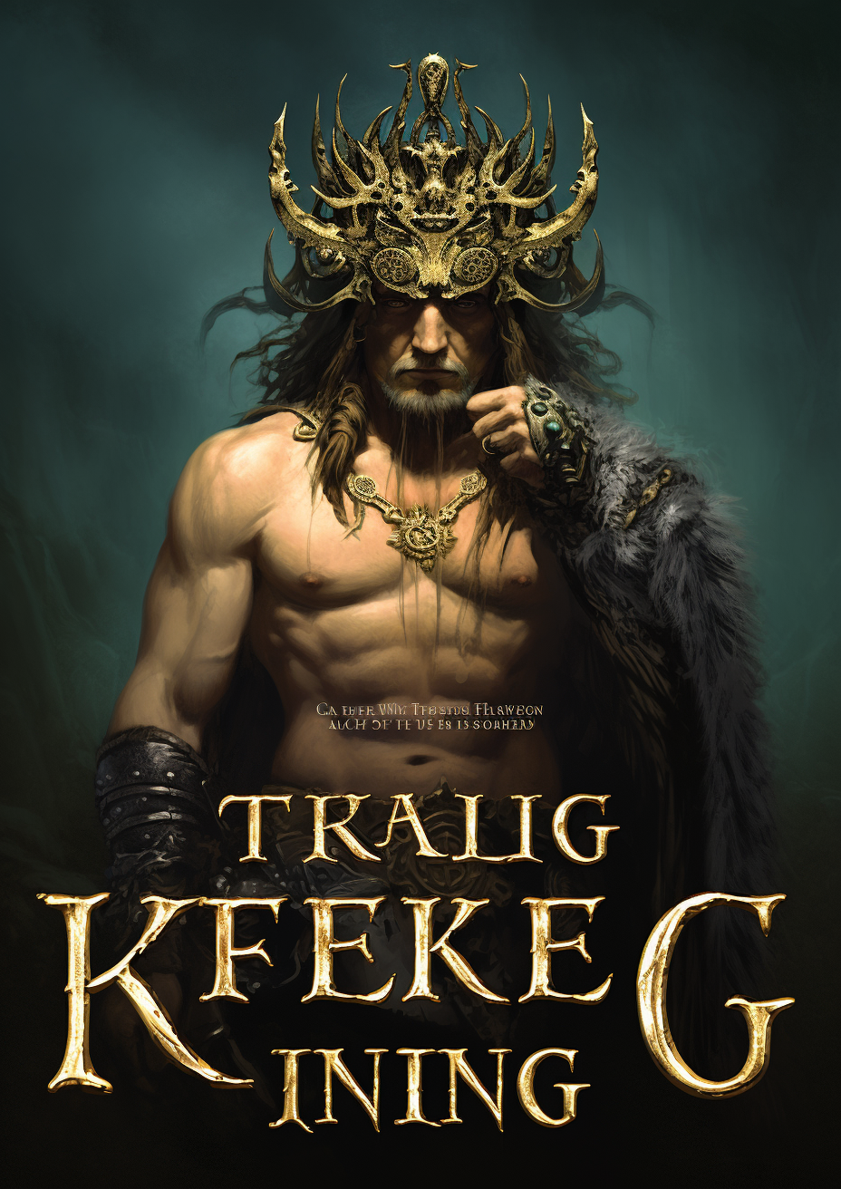 Celtic King book cover with fantasy elements