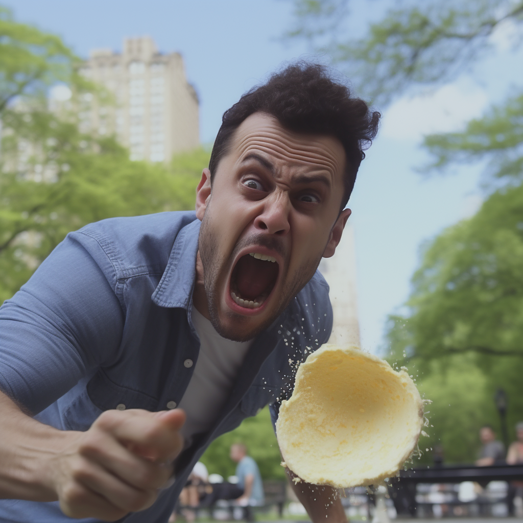 Man in Central Park hit with a raw egg