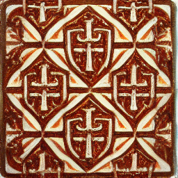 Benedictional of St Æthelwold-inspired ceramic tile pattern