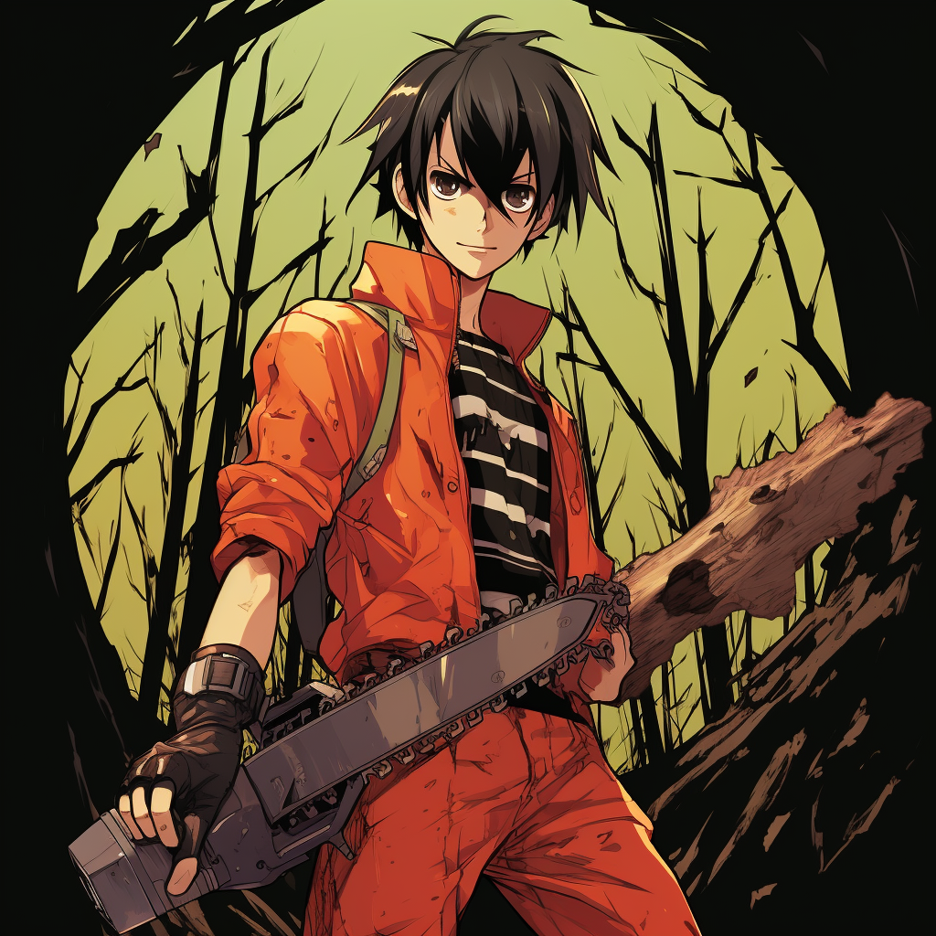 Colorful Chainsaw Man Y2K Anime