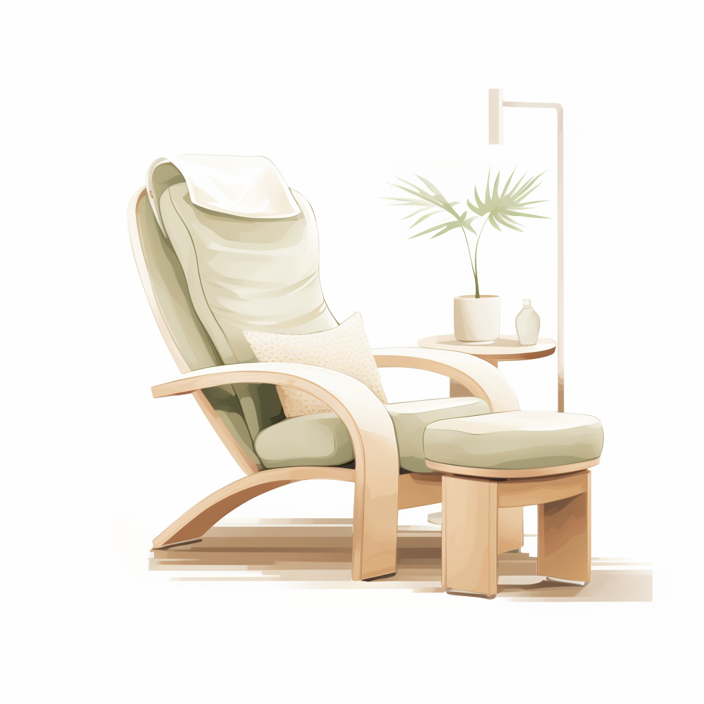 Zen style spa salon chair