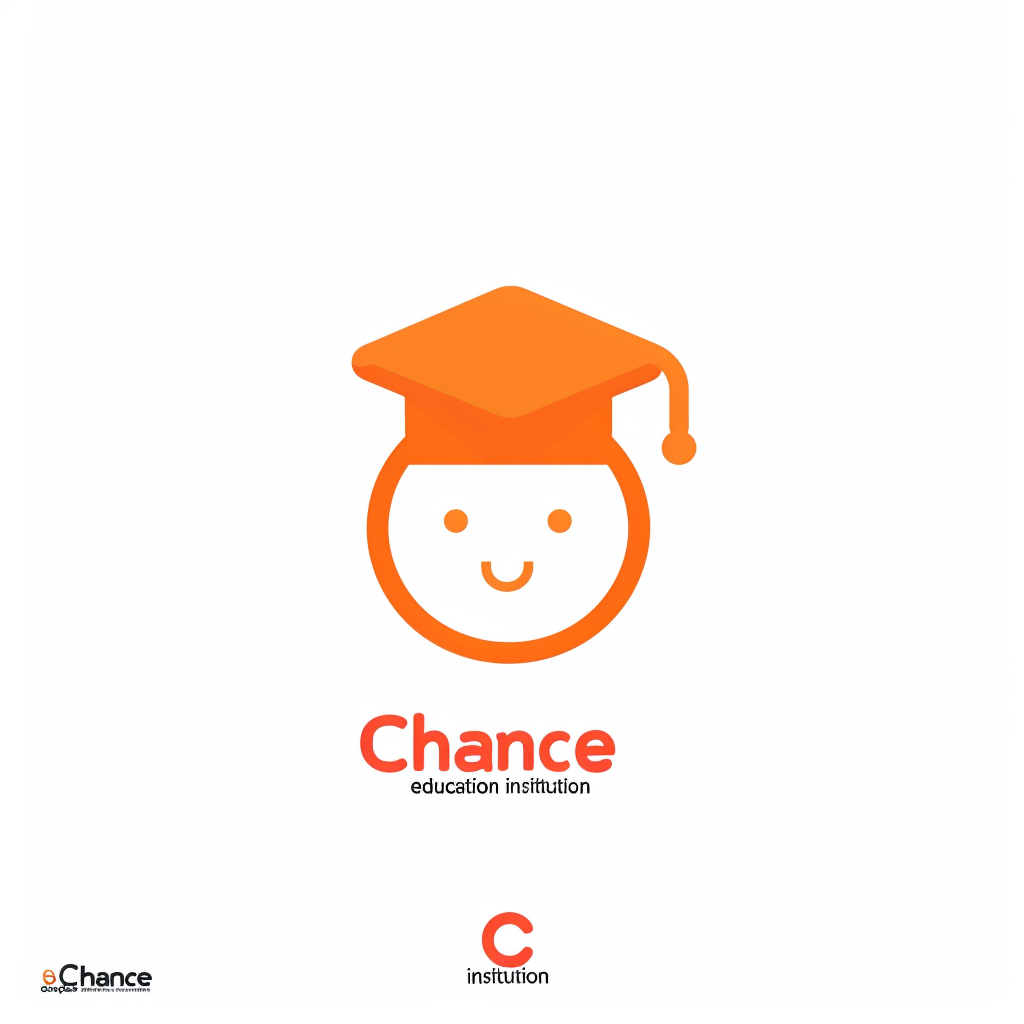 Chance Education Logo Orange Cap