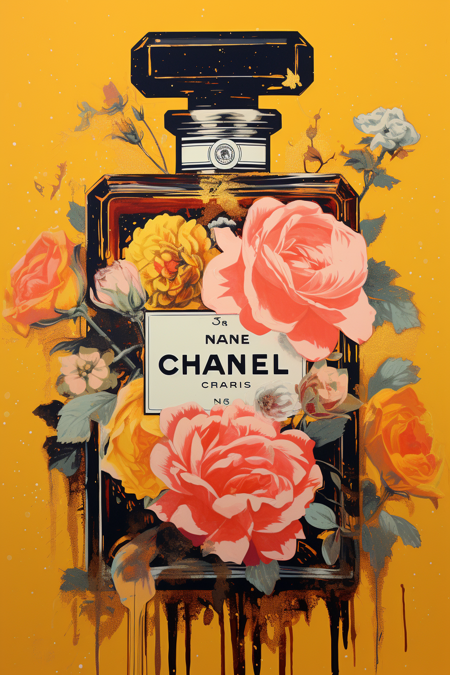 Chanel perfume bottle for artist