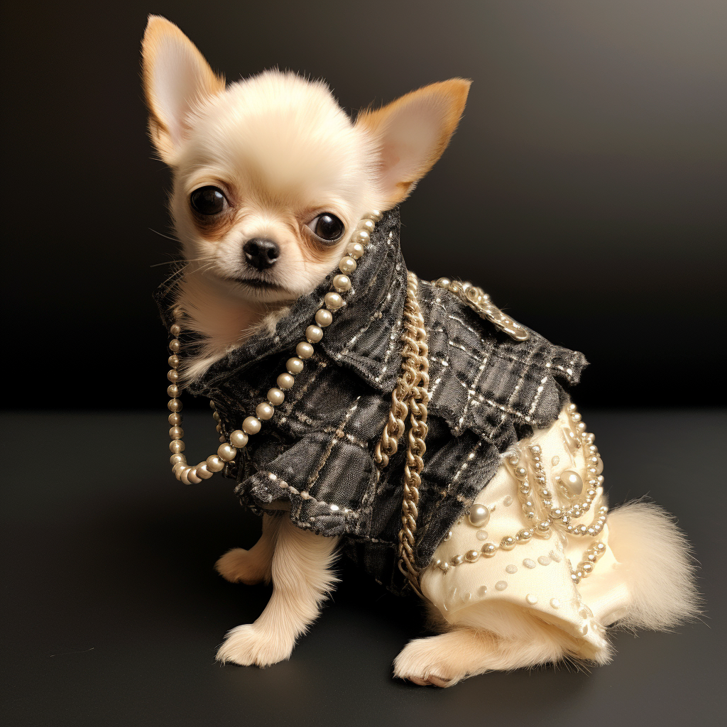 Fashionable Chanel Outfit for Chihuahua