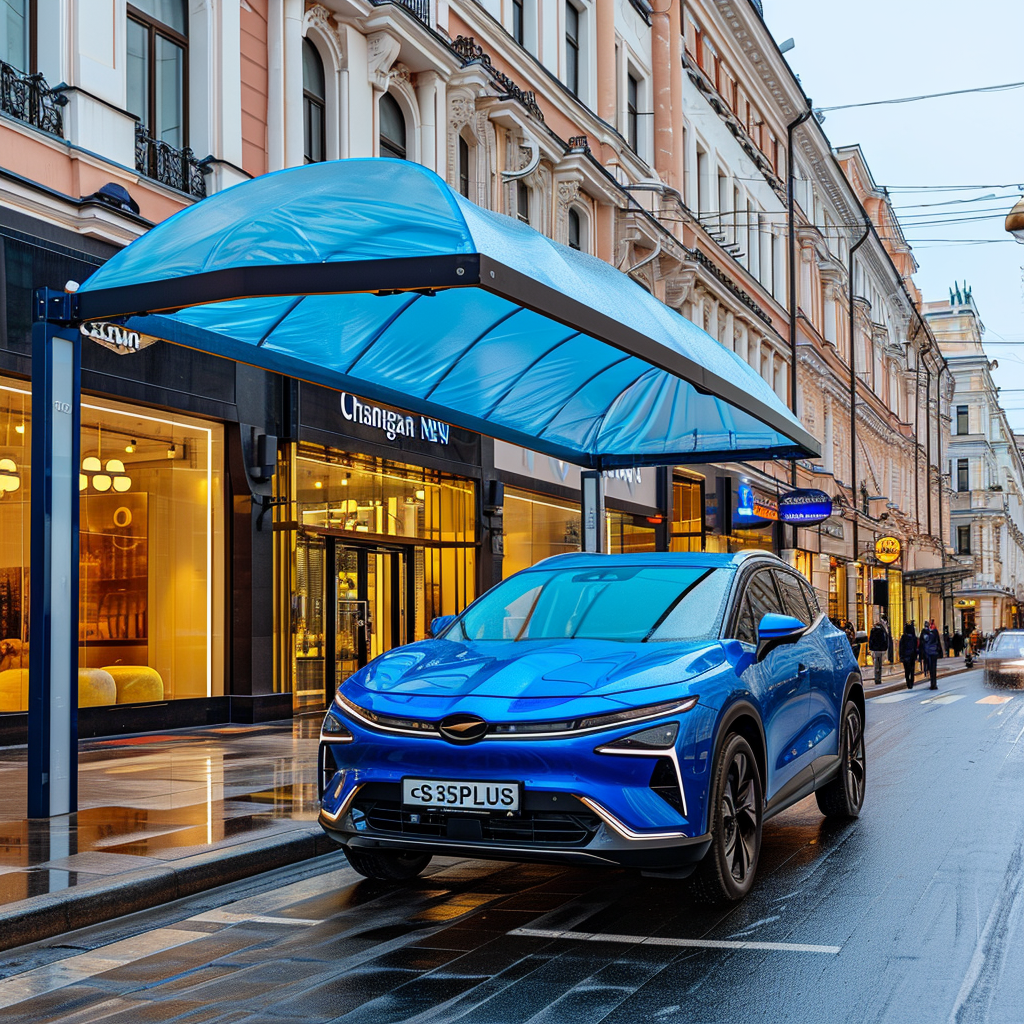 Changan CS35PLUS NEW car on Moscow street