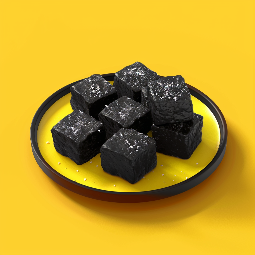 Black Fried Tofu Icon