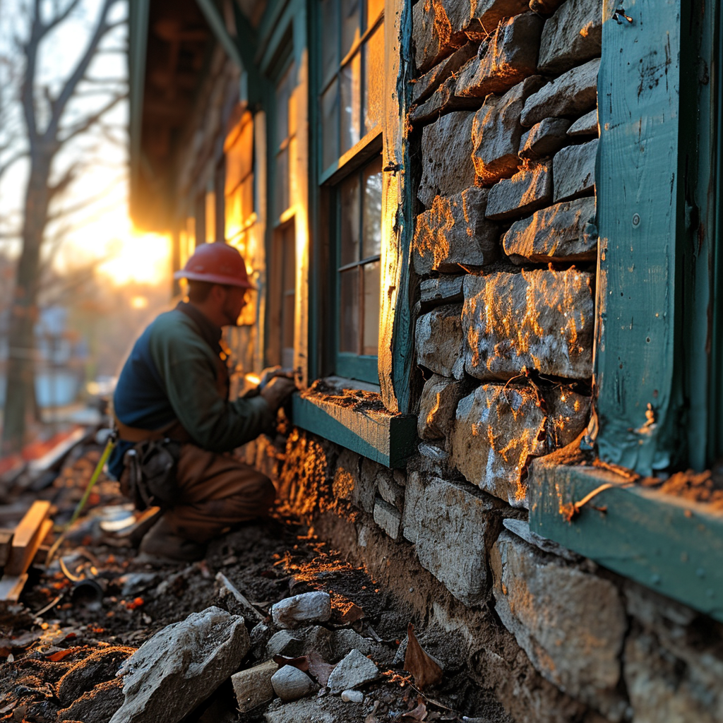 Chaotic siding installation on home improvement show