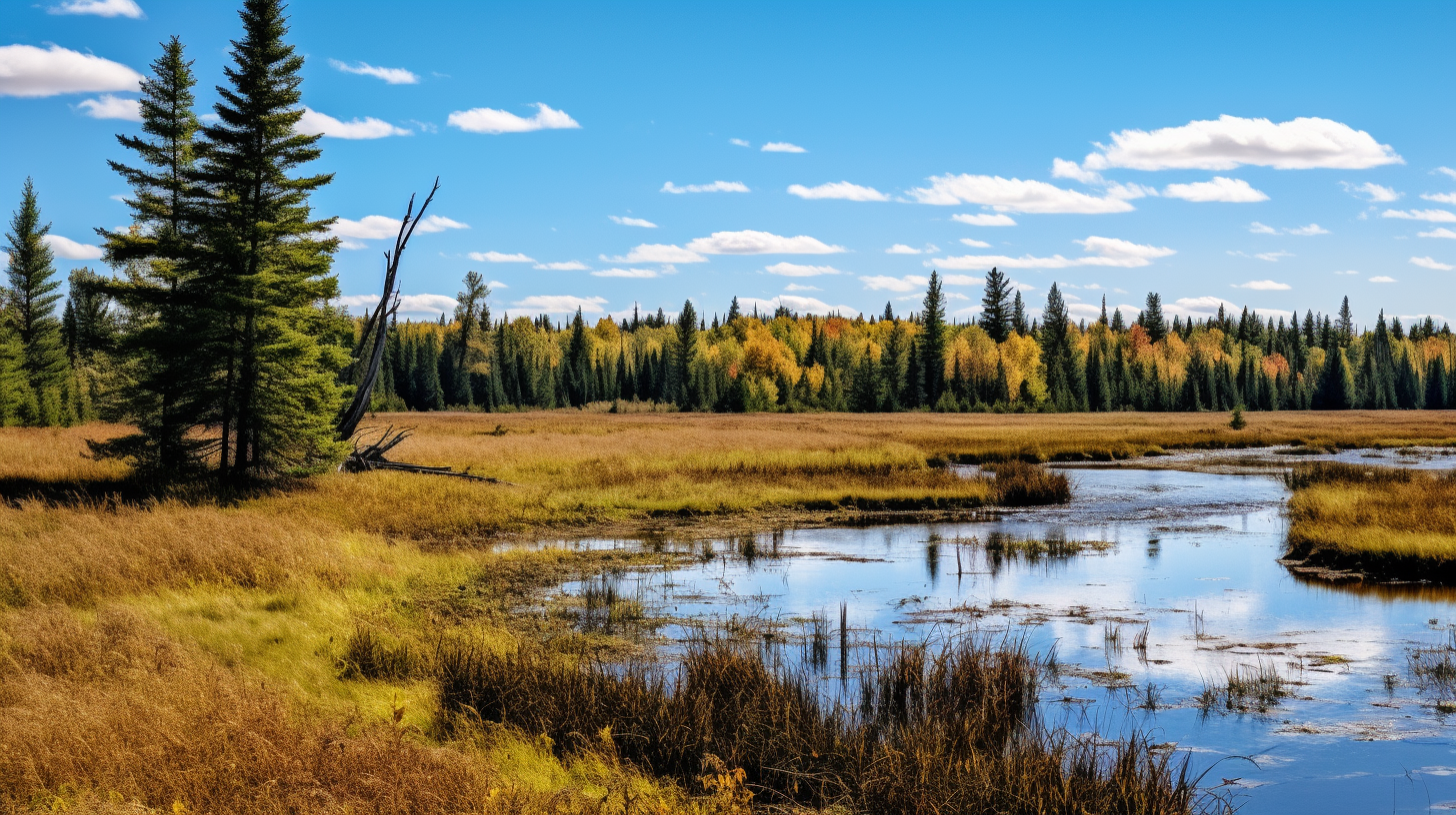 Stunning nature scene in Chapleau Crown Game Preserve