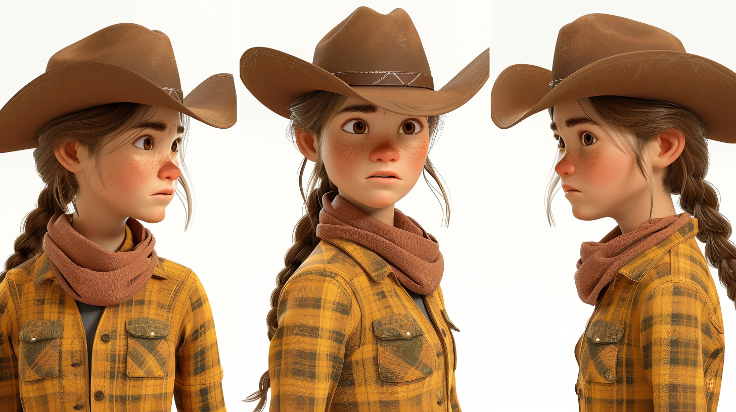 Cowgirl Expressions Concept Photo