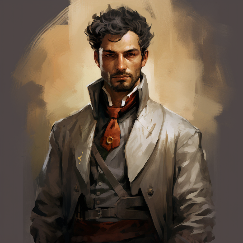 Human War Cleric Doctor Portrait Image