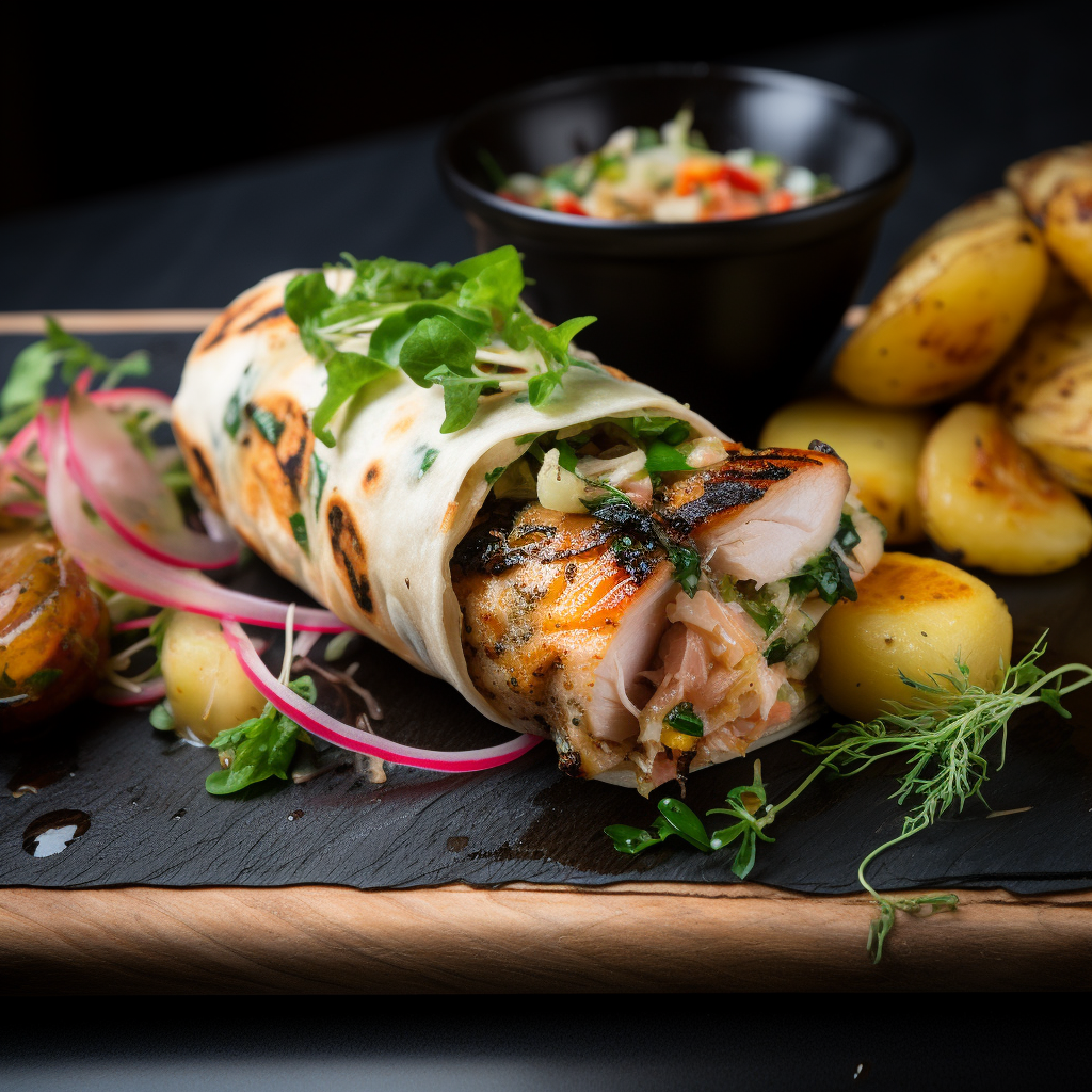 Gorgeous Chargrilled Chicken Roll-up