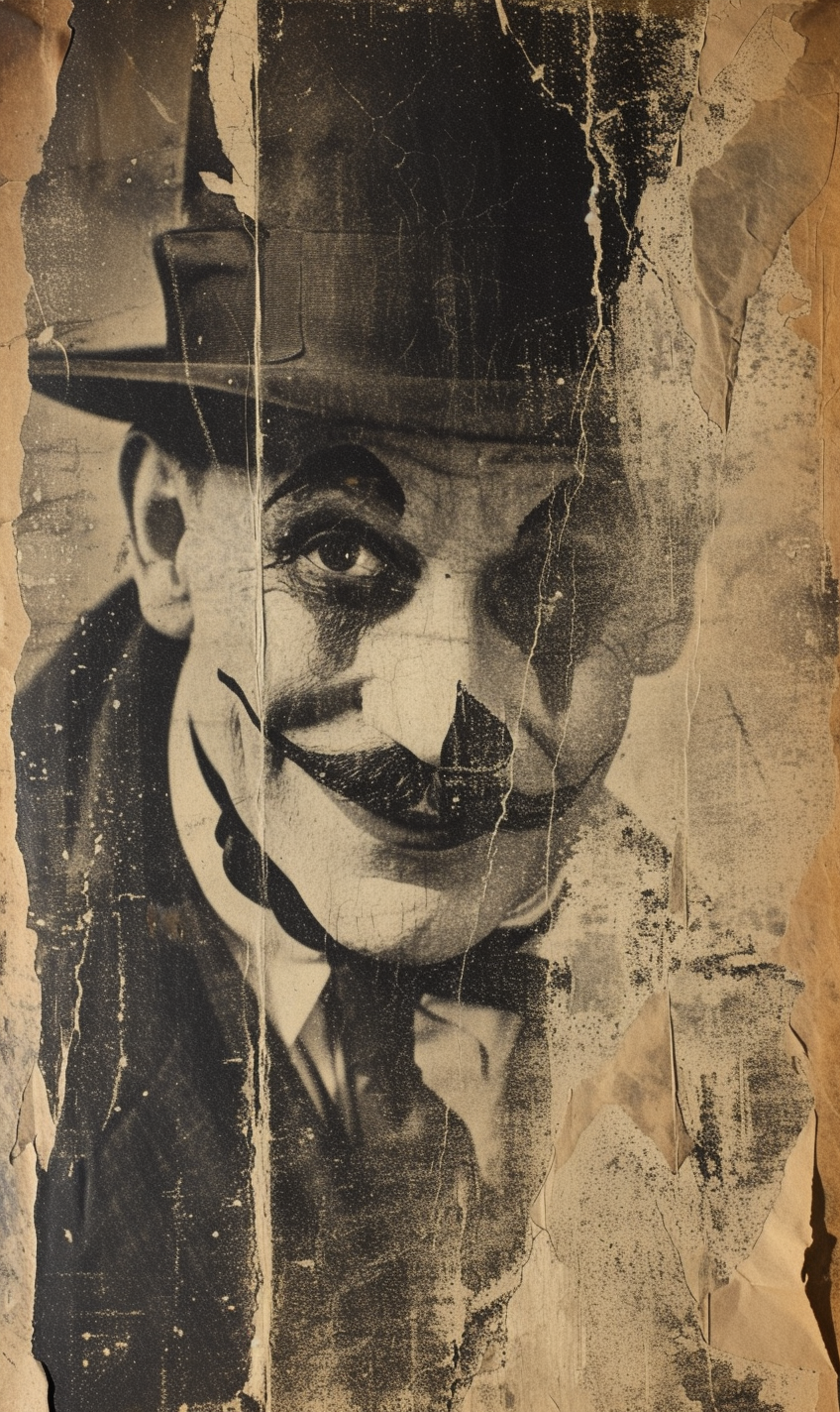 Faded Charlie Chaplin Print