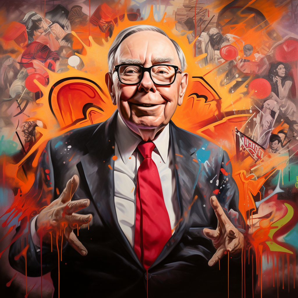 Charlie Munger graffiti art