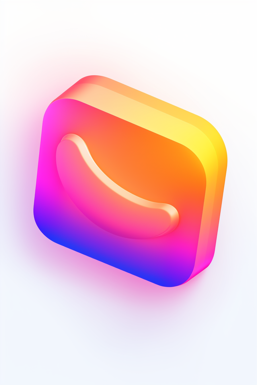 Colorful 3D Icon of Chat Messenger