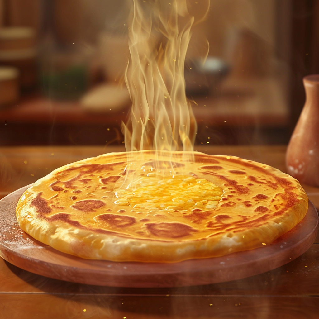 Cheese Paratha Making Animation