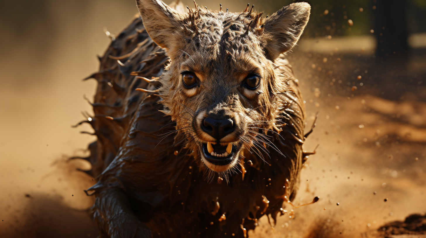 Cheetah and deer in dramatic chase