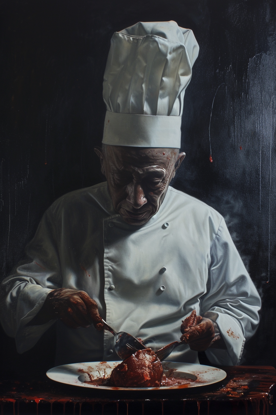 Chef Oil Painting Artwork