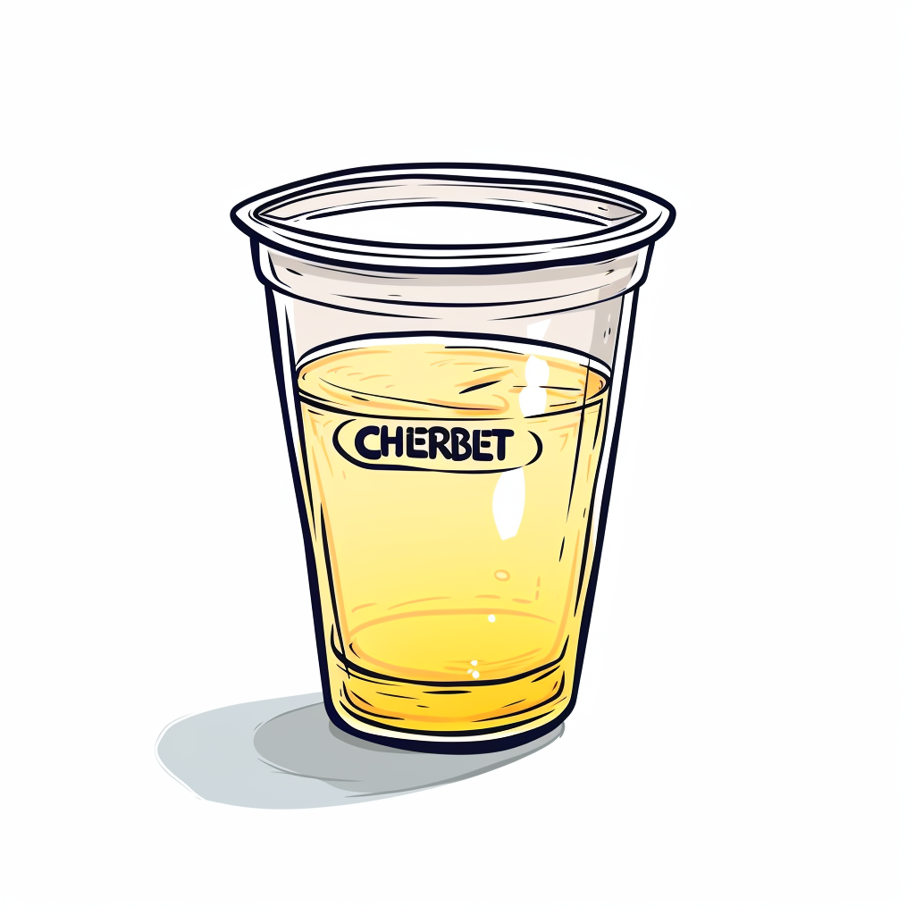 Cherbet Plastic Cup Cartoon Design