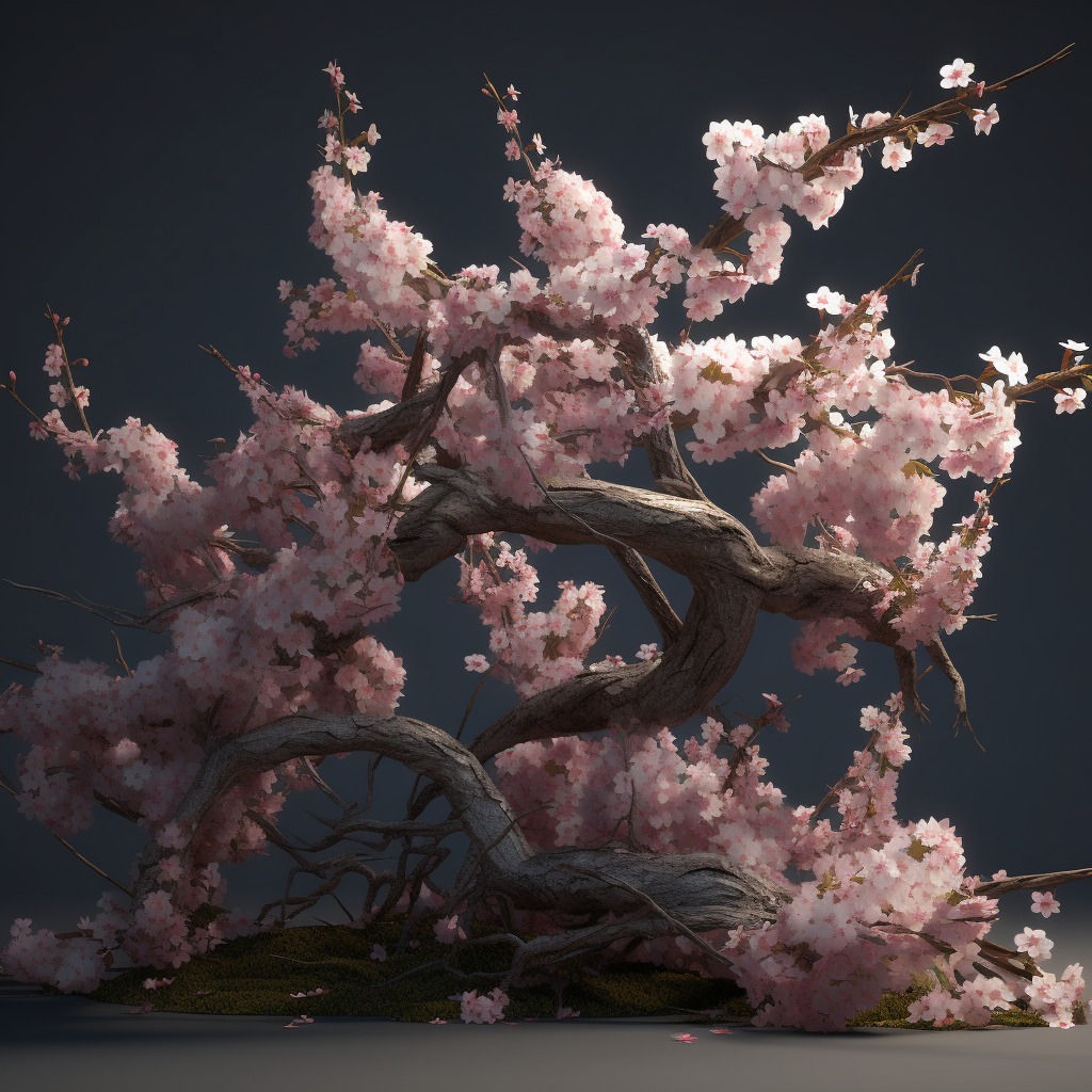 Vibrant cherry blossom branches in HD