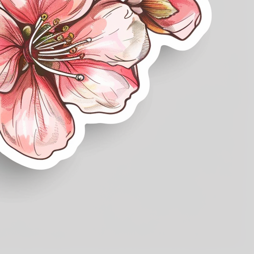 Cherry Blossom Apple Pencil Sticker Design