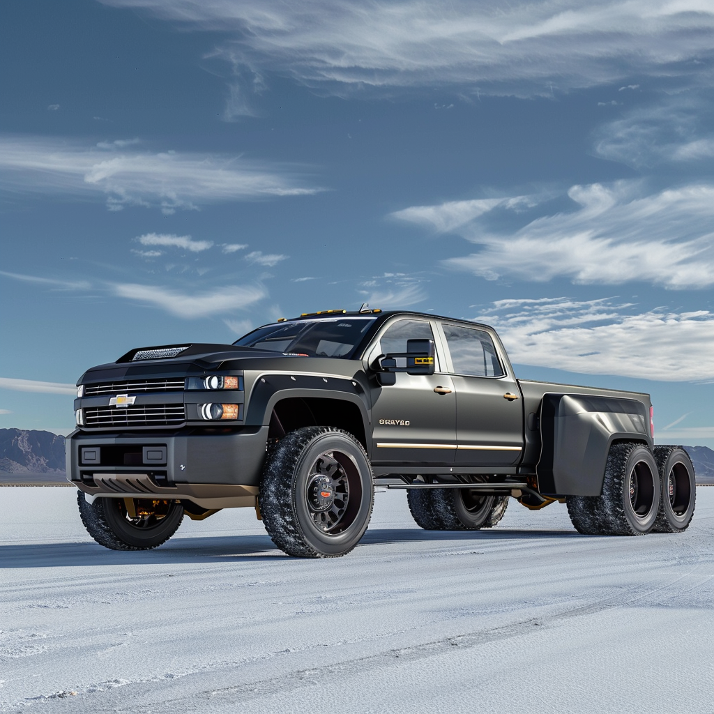 Chevrolet 3500HD Dually Race Truck on Bonneville Salts