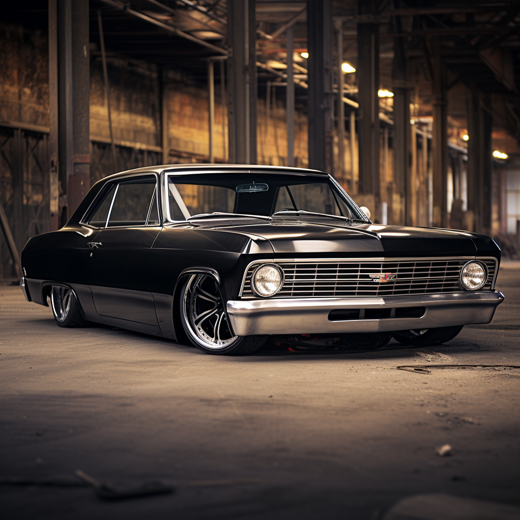 1965 Chevrolet Biscayne street drag racing