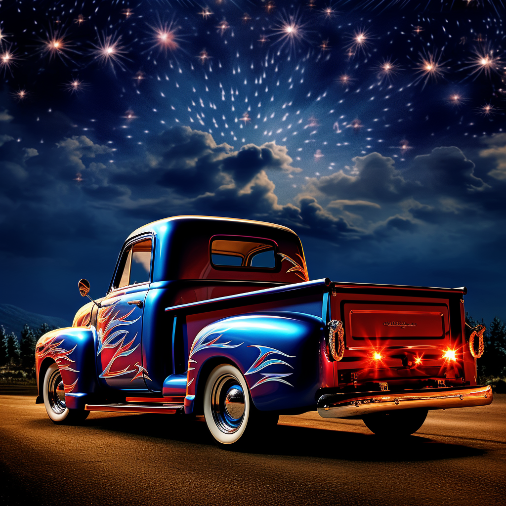 1953 Chevy 3100 Night Sky Fireworks